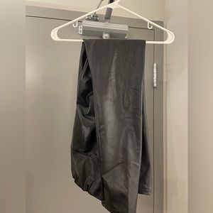 Faux leather leggings size large